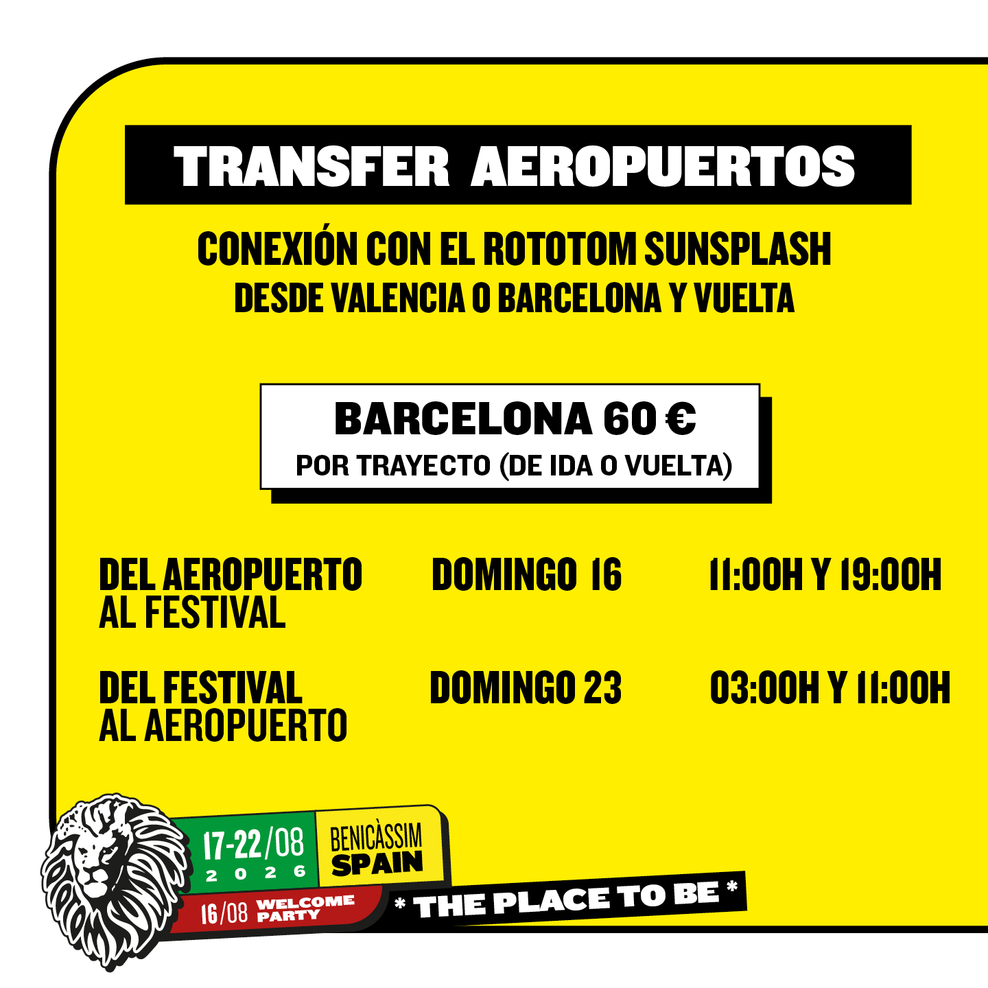 Sun26 1080x1080 medtransfer horariosprecios es barcelona